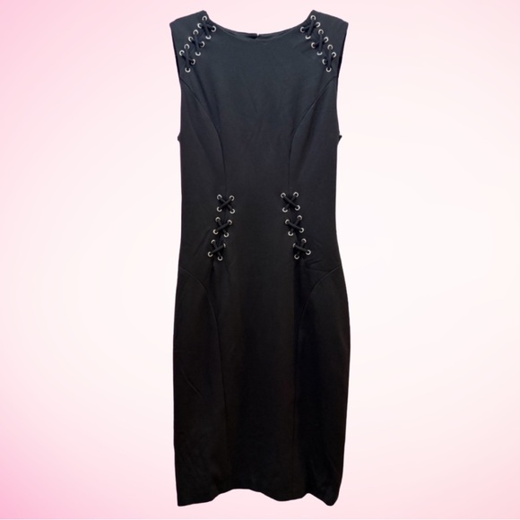 Y2K Cache Black Midi Dress - Picture 1 of 3